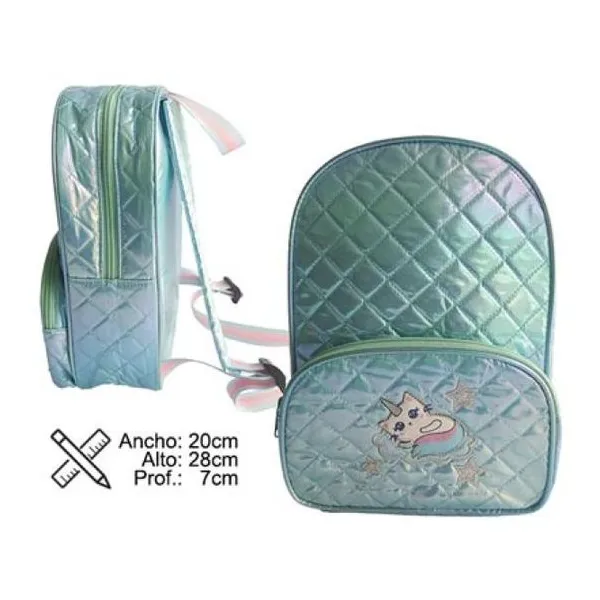 Mochila matelasse 20x28x7