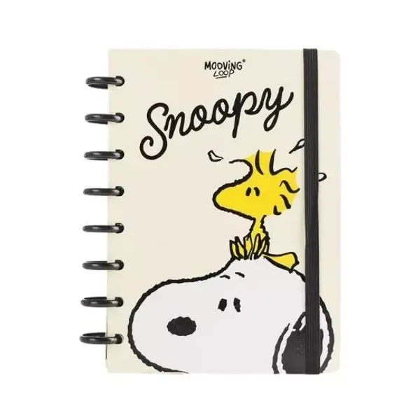Cuaderno a discos a5 Mooving loop snoopy 80 hjs.raya
