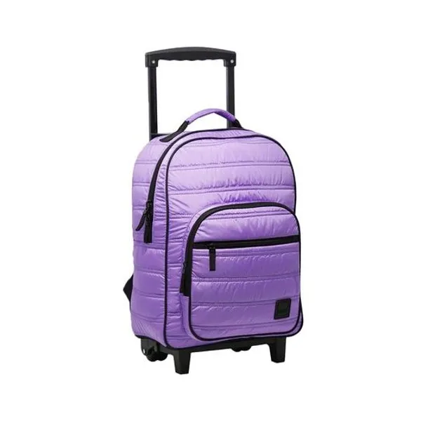 Mochila 18" con carro lila influencer