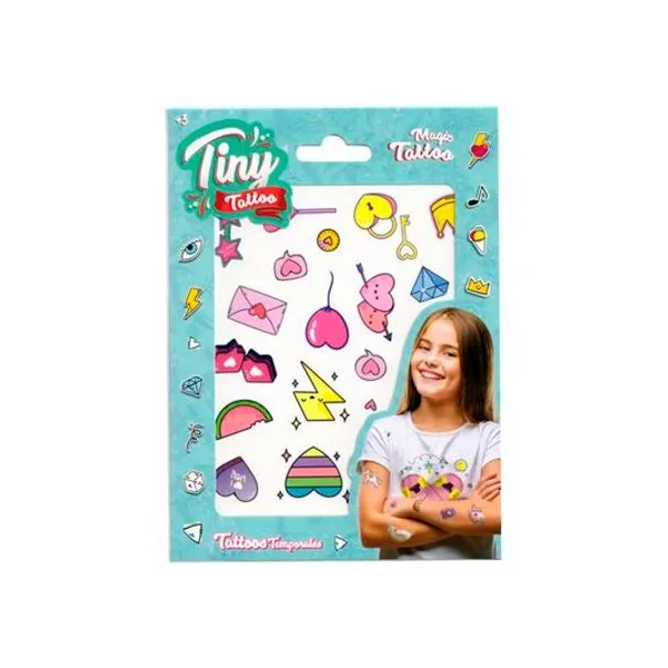 Plancha de tatuajes temporales infantil x1 12.5x17 54610