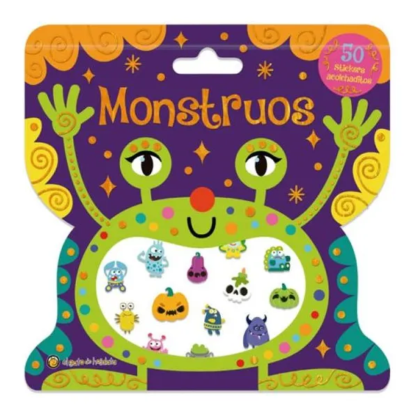 Stickers acolchaditos- monstruos 21 21 cm