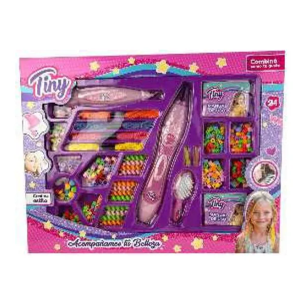 Set doble trenzador con bijouterie para pelo Tiny