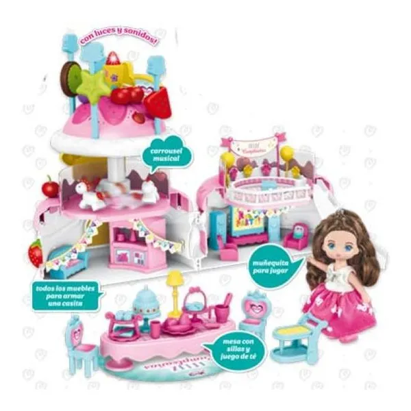 Juliana torta mágica con carrousel