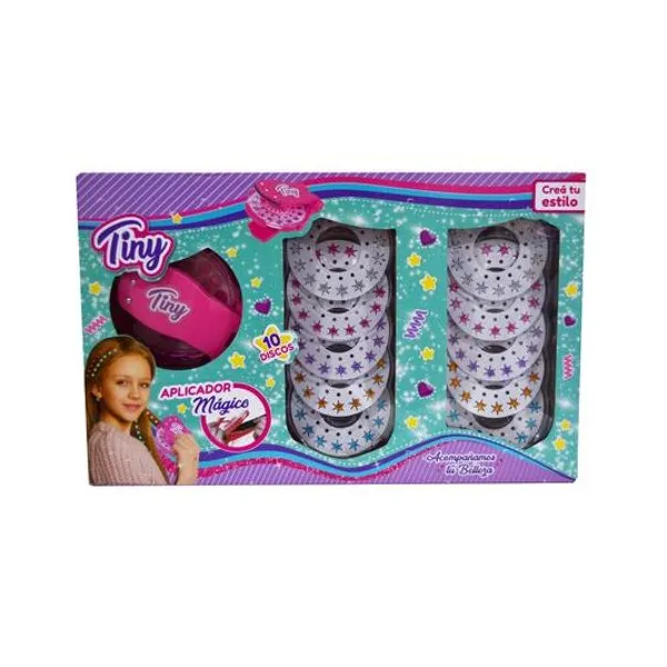 Set aplicador mágico de strass en caja 38x24 cm