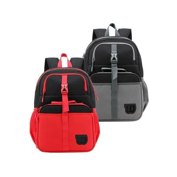 Mochila 17" espalda con lunchera 20x25x6.5 cm x unidad colores surtidos wilson