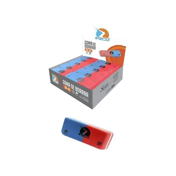 Goma de borrar lápiz/tinta caja x40 br-40 Ezco