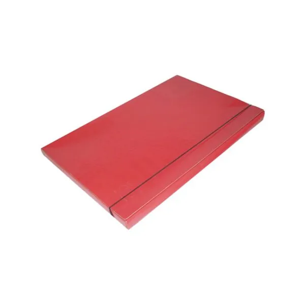 Caja de fibra color con elast.lomo 3 cms.