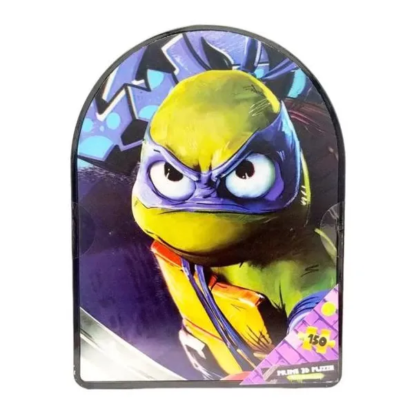 Puzzle 3d tortugas ninjas - leonardo en lata x150 pcs