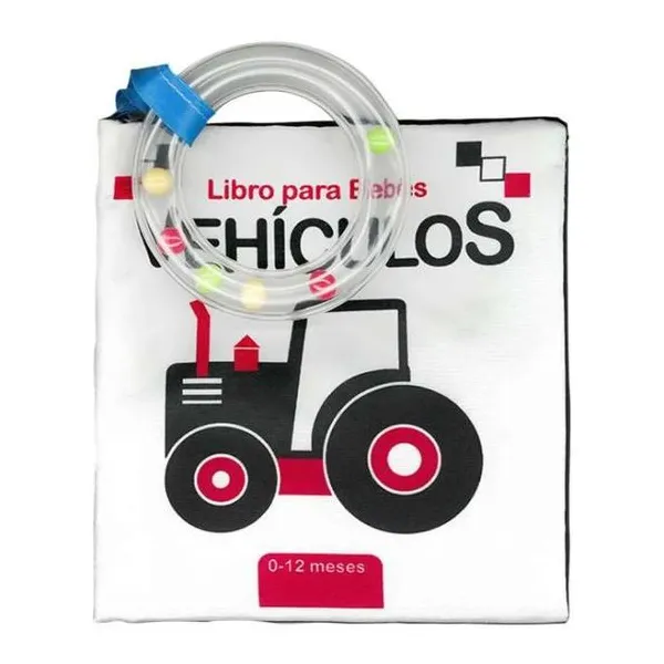 Libro blandito para bebés vehiculos 15 15 cm