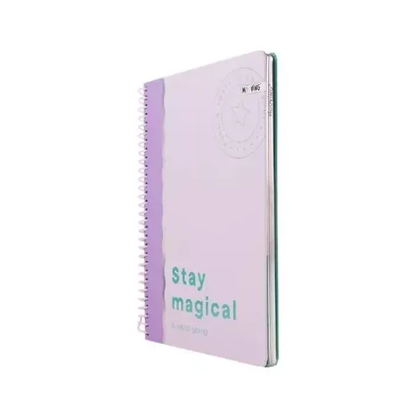 Cuaderno espiral carta Mooving premium pastel block 96 hjs.raya