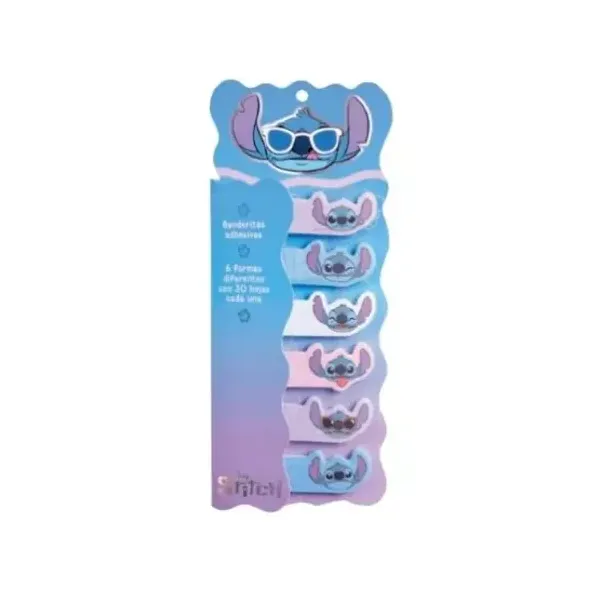 Banderitas adhesivas Mooving maw Stitch 6 unid.x 30 hjs.