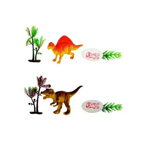 Set de dinosaurio x4 en bolsa 16x14x3 cm x1 surtido