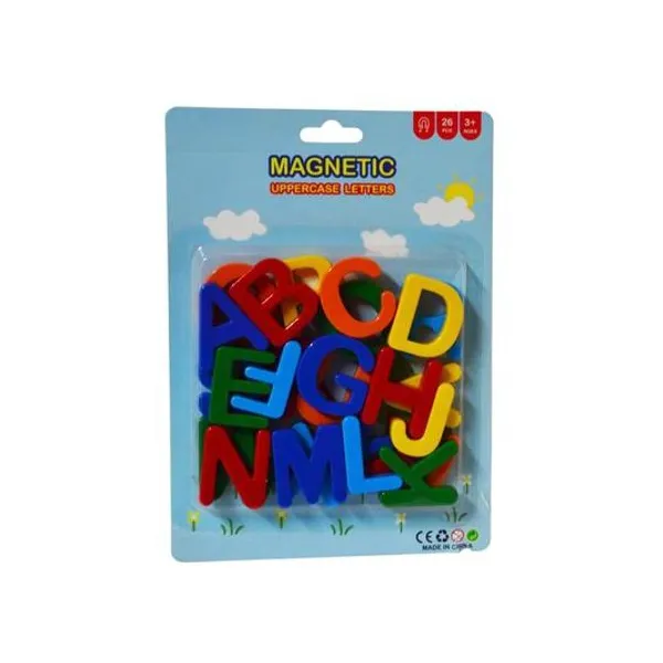 Set de letras magneticas mayusculas 3 cm 26 piezas en blister 13x18 cm
