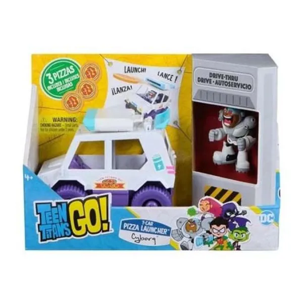 Teen titans go - camioneta con lanzador de pizzas.