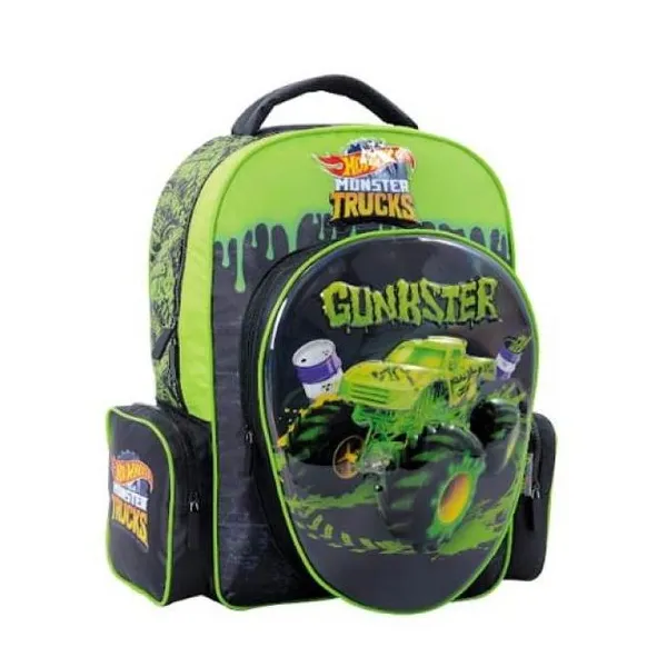 Hot Wheels mochila 17" espalda -green-