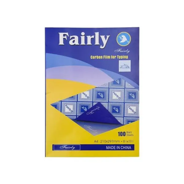 Papel carbonico oficio azul 100 hojas fairly