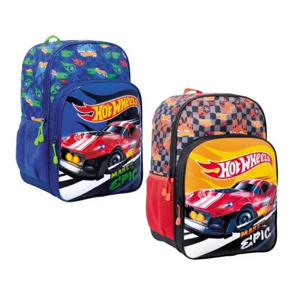 Hot Wheels mochila 16" espalda -epic line- surtido