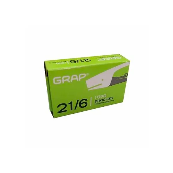 Broche n.° 21/6 caja x1000 unidades grap