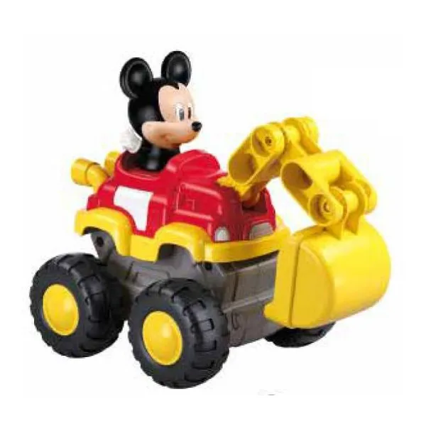 Disney on wheels - auto mediano armable 15 cm - mickey mouse grua