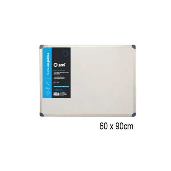 Pizarra magnetica olami 60 x90 cmcon borde aluminio
