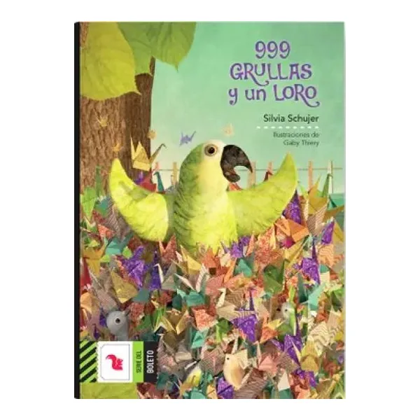Grullas y un loro