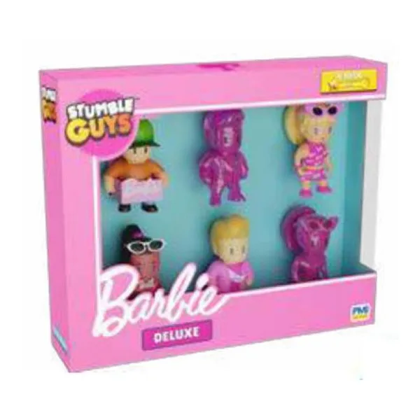 Stumble guys skin Barbie multipack deluxe figuras 6 c
