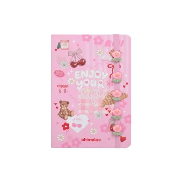 Cuaderno 14.5x21 cm rayado 96 hojas romantic chimola