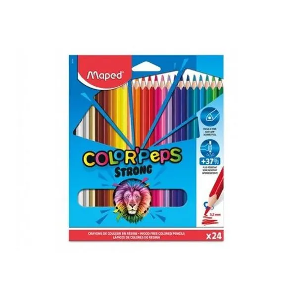 Lápiz de color peps strong largo caja x24 Maped