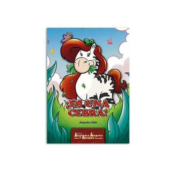 Libro de cuento animales alegres y amigos ii: es una cebra 14.x19.5 cm