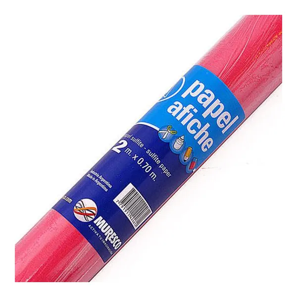 Papel afiche Muresco rojo rollo x2 mts