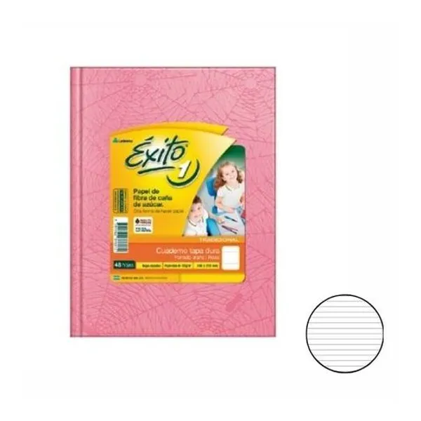 Cuaderno 16x21 rayado t/d araña rosa 48h Éxito