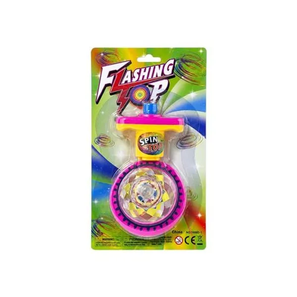 Trompo con luz en blister 11x19 cm