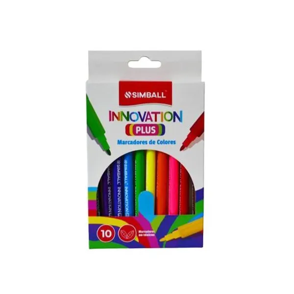 Marcador escolar innovation plus caja x10 unidades Simball