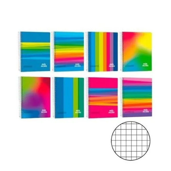 Cuaderno 21x27 cuadriculado 100h t/d con e mis hojas