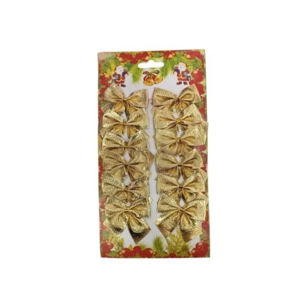 Moño de navidad 5 cm blister x12