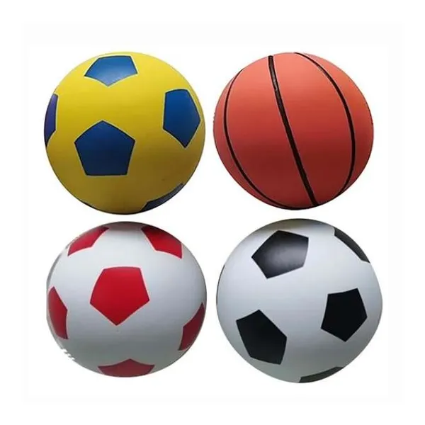 Pelotas saltarinas deportes en 4 colores display box