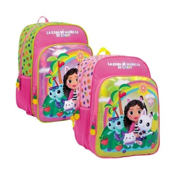 Gabby dollhouse mochila 16" espalda -rainbow- surtido