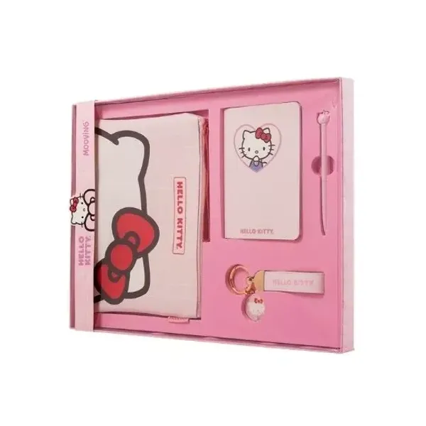 Set Mooving premium hello kitty caja x4 articulos
