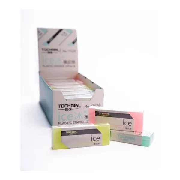 Goma de borrar ice 2.3x6.3 cm x unidad