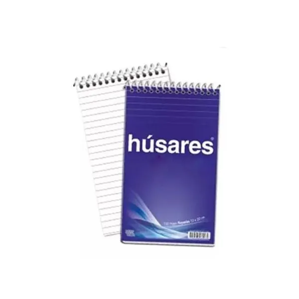 Block espiral husares tamaño a5 80 hjs.raya