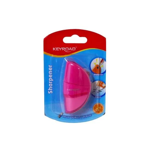 Sacapunta y goma sharpener 3.5x7 cm en blister Keyroad