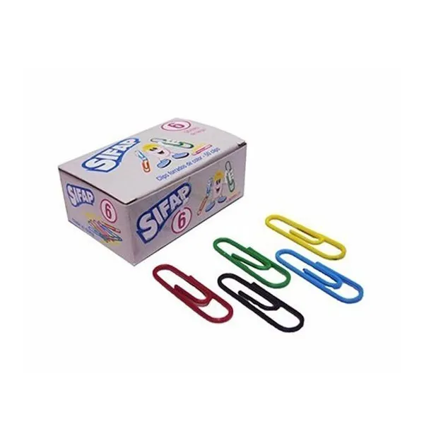 Broche clip n.° 6 Sifap forrado 50 mmx 50 unid.