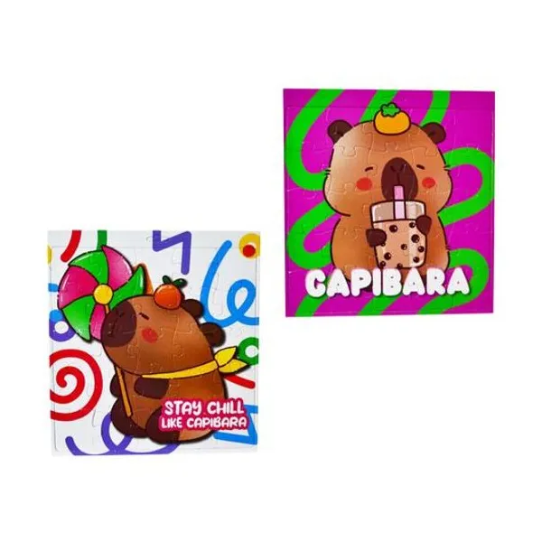 Puzzle capibara 25 piezas 28x28 cm x unidad modelos surtidos inkdrop