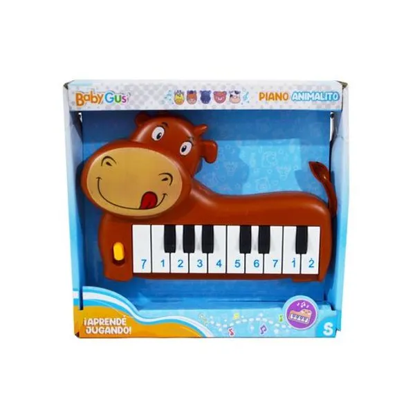 Piano musical vaquita en caja 20x19x3.5 cm
