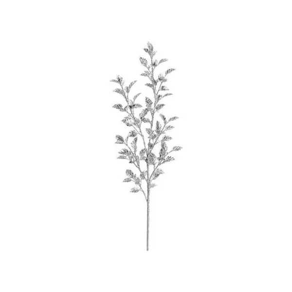 Vara colgante de muerdagos plateada 120 cm x1