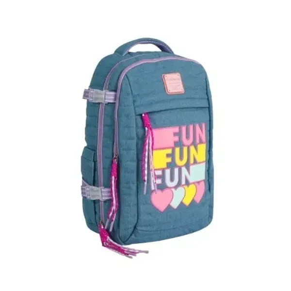 Mochila 18" espalda Mooving quitapesares fun denim