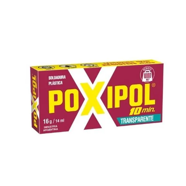 Pegamento poxipol transparente 10" 14 ml