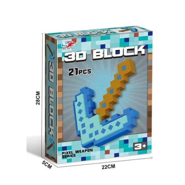 Pico de goma eva 3d para armar. 21 piezas