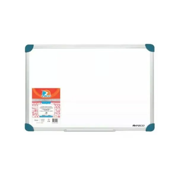 Pizarra lamin.blanca Ezco 75 x100 cmcon borde aluminio