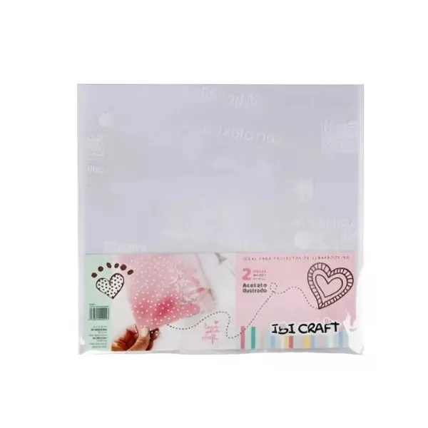 Acetato ibi craft impreso travel 30 x30 cmx 2 unid.
